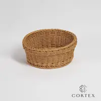 在飛比找蝦皮商城優惠-CORTEX 編織籃 仿藤籃 圓型籃W22 卡其色