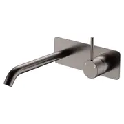 Fienza Kaya Up Basin/Bath Mixer 200mm Dress Kit Soft Square Plate Gunmetal D228119GM-200