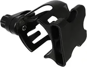 HAMPPLIES Bottle Holder for Stroller Drink Caddy Holder Phone Slot Lightweight Easy to Install Black Stroller Bottle Rack