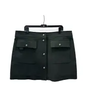 NWT $1,295 Emilio Pucci Olive Green Mini Skirt Size 14