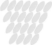 100PCS Mini Oval Mirror Tiles for DIY Craft Projects Self Adhesive Wall Stickers for Home Decor Bedroom Kitchen and Bathroom Versatile Mirror Decals for Creative Expression
