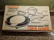 Hamilton Beach Crepe Maker Scovill Wonderoll~Electric NEW NOS Vintage