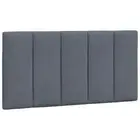 Headboard Cushion Bed Head Pillow Pads Dark Grey King Single Size 107cm Velvet
