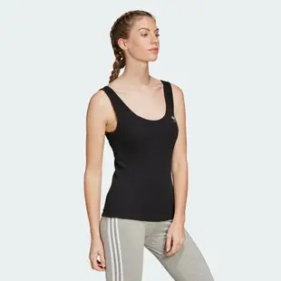 【全館滿額88折】【現貨】ADIDAS TANK TOP 女裝 背心 慢跑 訓練 棉質 透氣 黑【運動世界】FM2602