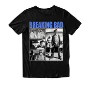 Breaking Bad Walt and Jesse Photo Grid Mens and Womens Short Sleeve T-Shirt High quality smooth lines L