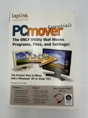 Laplink PC Mover Essentials (CD, Transfer Cable, Quick Start Guide) PCmover NEW
