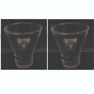 AMARULA Cream Liqueur 2 x Cocktail Glasses ELEPHANT BNIB South Africa