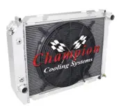 Rel Champion 2 Row Radiator W/ 16" Fan for 1967 1968 Ford Thunderbird #EC385 (for: Ford)