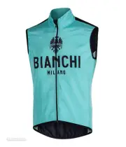 NEW Bianchi Milano PASSIRIA Cycling Wind Vest : CELESTE/BLACK