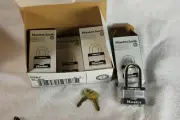 Master Lock padlocks, 6-Keyed alike, #81KALF, Extended shackle