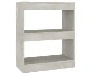 vidaXL Book Cabinet/Room Divider Concrete Grey 60x30x72 cm