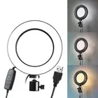 6" 16cm LED Ring Light + Bracket + Tripod Dimmable 5500K Lamp Camera Phone F.u.