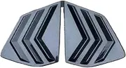 ABS Car Rear Window Blinds Side Tuyere Louvers Vent Rear Louvers Accessories Compatible For Nissan X-Trail/X Trail Compatible For Rogue T33 2021-2024(Carbon Fiber Look)