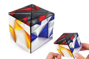 2Pcs Infinity Cube Fidget Toy Puzzle Cube for Sensory Autism Anxiety ADHD Stress Relief-Diamond