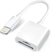 Apple Lightning to SD & TF Card Dual Slot Reader for Iphone/Ipad