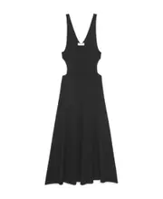 Saint Laurent Open-Back Sleeveless Dress M black