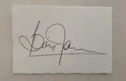 BRIAN LARA CRICKET SIGNED IN PERSON INDEX CARD ASHES WEST INDIES CAPTAIN