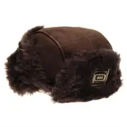 Original Ugg Australia Sheepskin Trapper Aviator Hat Chocolate