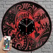 LED Vinyl Clock Mothers day LED Light Vinyl Record Wall Clock Home Decor 1741