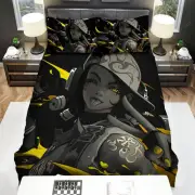 Quilt Cover Pillowcase Set 61590-063999 Machine Washable Single Adults Printed