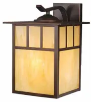 Vaxcel OW37293BBZ Mission 10-Inch Outdoor Wall Light, Burnished Bronze