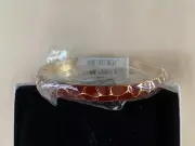 Vintage JUST CAVALLI Bracelet - In Box with price tag - Gilt metal, Red Enamel
