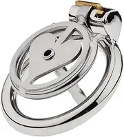 Chastity Device Flat Chastity Cage Inverted Chastity Cage SM Sex Toys Male Cage Chastity Device Beginner Device Penis Ring to Prevent Erection Bondage for Men