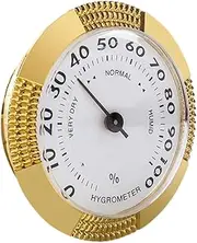 Ipetboom Metal Mechanical Hygrometer High Precision Analog Hygrometer for Boxes Calibration for Humidor and Guitar Cases