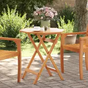 vidaXL Folding Garden Table Ø70x75 cm Solid Wood Acacia