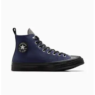 CONVERSE-男女GORE TEX高筒帆布鞋-A05564C-藍黑 防水 Chuck Taylo’70 三星標