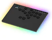NLOFIN Leverless Arcade Stick 16Keys All-Button Leverless Controller,Custom RGB Arcade Fighting Stick for PS3/PS4/PC/Switch/Steam, Aluminum Controller Supports Hot-Swap&SOCD (Black)
