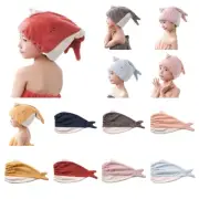 Cartoon Shark Hair Drying Hat Hair Towel Bath Head Wrap Soft Absorbent Hat Cap