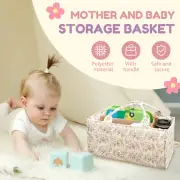 Floral Diaper Caddy Organizer Versatile Nursery Storage Basket with teGtB