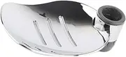 COOLHIYA Marble Shower Steamer Holder Dish Soap Holder Shower Rod Bath Tray Abs Soap Rack
