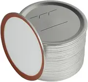 100 Count 86mm Wide Mouth Canning Lids with date for Ball, Kerr Jars, Metal Mason Jar Lids for Canning, Split-Type, Food Grade Material, Fit & Airtight for Wide Mouth Jars- (Wide Mouth(100pcs))