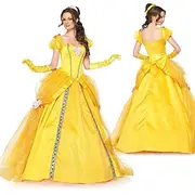 Sleeping Beauty Beauty and the Beast Princess Belle Flower Girl Dress Tulle Dresses Cosplay Costume Party Movie Cosplay for Women's Adults' Carnival Bacheloret