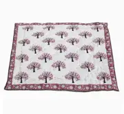 100% Cotton Baby Blanket Hand Block Printed Baby Quilt Handmade Light Weight