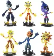 6PCS Set Five Night at Freddy's FNAF Sundrop Moondrop Toy Figure Cake Topper