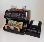 AUSTRALIAN MONEY COUNTING MACHINE MONEY COUNTER GENUINE AUSCOUNT AUS1500 w Print