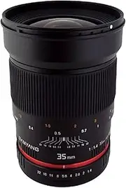 Samyang SY35M-C 35mm F1.4 Fixed Lens for Canon Black
