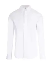 pointed-collar poplin shirt ES16,ES15.5 White