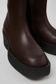 Billie Brown leather boots for women