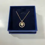 附外盒 等級B SWAROVSKI NECKLACE GOLD *CLEAR 二手 寶物工廠