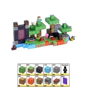 144PC Minecraft Forest Island Magnetic Building Block Educational Toy Set Gift