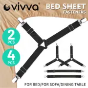 4Pcs Triangle Bed Sheet Mattress Holder Fastener Grippers Clips Suspender Straps