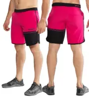 Virus Men's Velocity RASPBERRY Shorts ST5,Fitness,Crossfit ,Workout,Running,MMA
