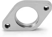 Xuanqingyi Store STAINLESS STEEL WASTEGATE DUMP PIPE 2 BOLT FLANGE with THREAD 38MM TURBO CHARGER JR4831
