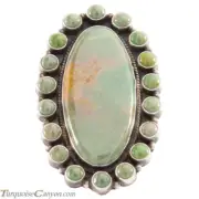 Navajo Native American Royston Turquoise Ring Size 8 by Dean Brown SKU226621