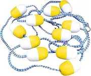 Fayelong 18’ Swimming Pool Safety Float Line Divider Rope Kits with 2 Pre-Assembled Stainless Hooks Pool Accessories for Inground Swimming Pool