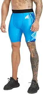 [HUGE SPORTS] Men's Compression Shorts for MMA BJJ Wrestling Boxing Base Layer Shorts Tights Beast Layer